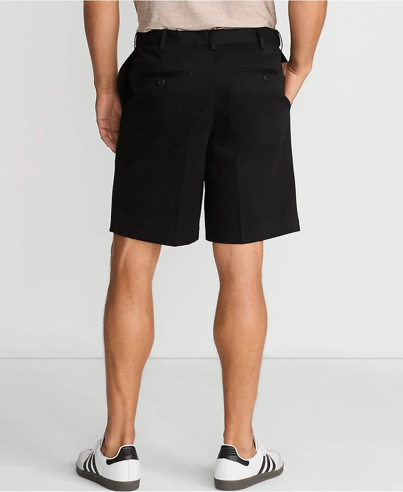 Lands' End Men's No Iron 9" Comfort Waist Plain Front Chino Short