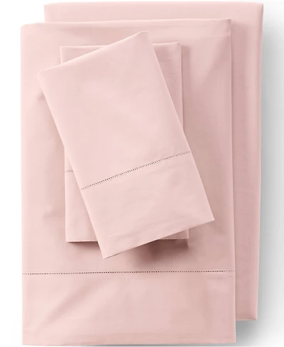 Lands' End 300 Thread Count Cotton Percale Bed Sheet Set