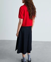 Mango Women's Cropped Polo Shirt