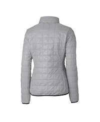 Cutter & Buck Women's Gray Stanford Cardinal Rainier Eco Insulated Puffer Full-Zip Jacket