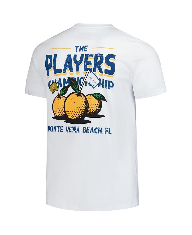 Barstool Golf Men's White The Players Florida Orange Garment Dyed T-Shirt