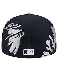 New Era Men's Navy/Gray Detroit Tigers Retro Pattern 59FIFTY Fitted Hat