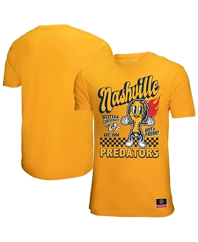 Mitchell & Ness Men's Gold Nashville Predators Local Food T-Shirt