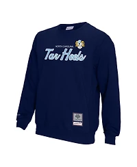 Mitchell & Ness Men's Navy North Carolina Tar Heels Elite Script Pullover Sweatshirt