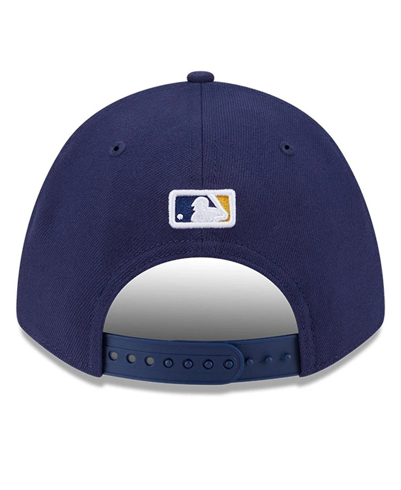 New Era Men's Navy Milwaukee Brewers Player Replica 9FORTY Adjustable Hat