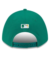 New Era Men's Kelly Green Athletics Player Replica 9FORTY Adjustable Hat