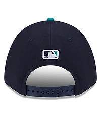 New Era Men's Navy Seattle Mariners Player Replica 9FORTY Adjustable Hat