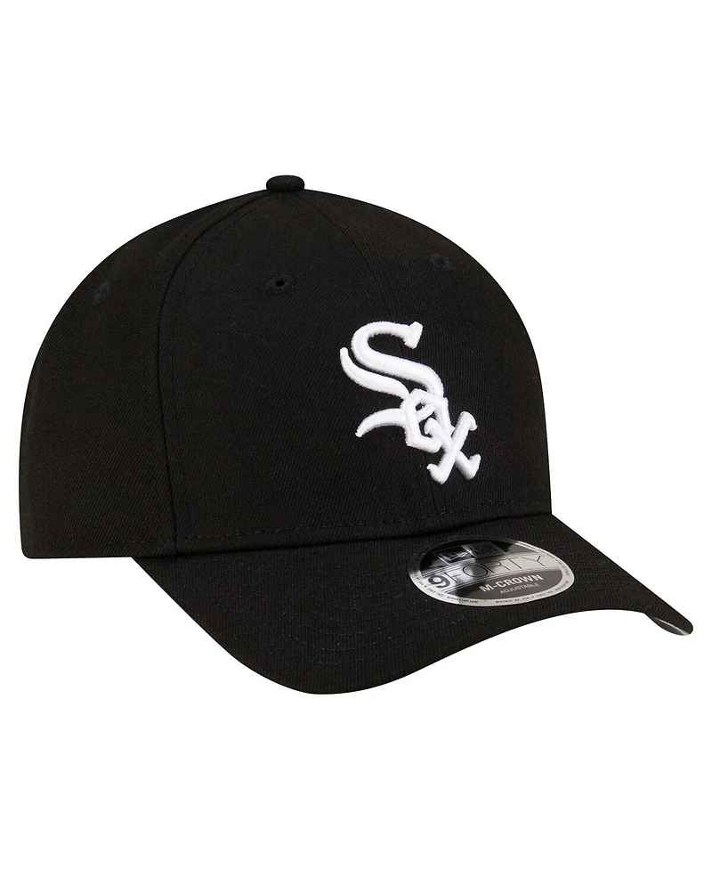 New Era Men's Black Chicago White Sox Player Replica 9FORTY Adjustable Hat