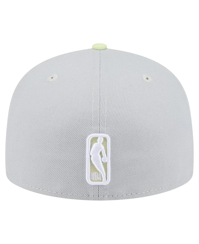New Era Men's Gray/Green Boston Celtics Color Pack 2-Tone 59FIFTY Fitted Hat