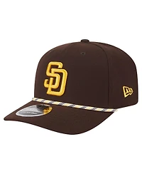 New Era Men's Brown San Diego Padres Multi-Rope 9SEVENTY Stretch-Snap Hat