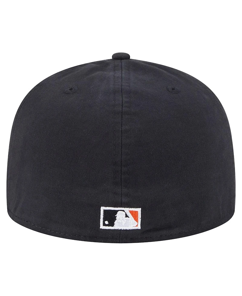 New Era Men's Black Baltimore Orioles Championship Side Flag A-Frame 59FIFTY Fitted Hat