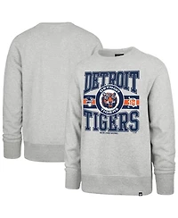 '47 Brand Men's Gray Detroit Tigers Letters Headline Pullover Sweatshirt