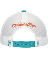Mitchell & Ness Big Boys and Girls Aqua Miami Dolphins Stripe Trucker Adjustable Hat