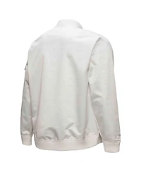 Mitchell & Ness Men's White Memphis Grizzlies Hardwood Classics Nights Team Leader Satin Full-Zip Jacket