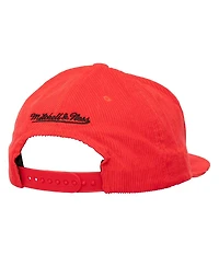 Mitchell & Ness Men's Red Boston Red Sox Corduroy Snapback Hat