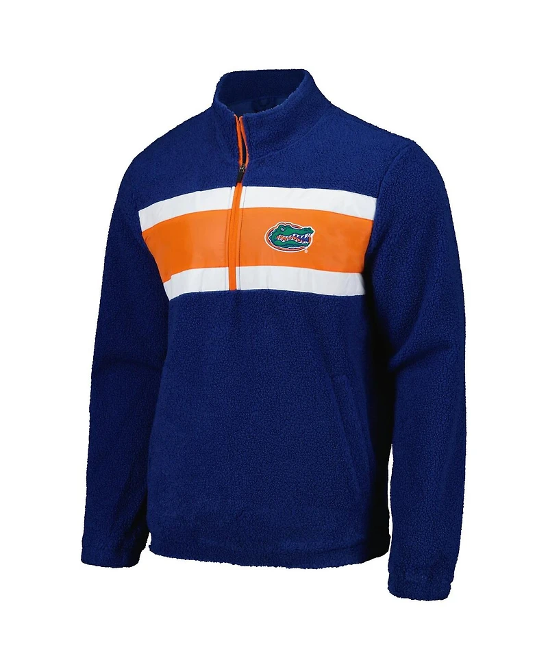 G-iii Sports by Carl Banks Men's Royal Florida Gators Pinch Runner Half-Zip Top