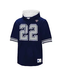 Mitchell & Ness Men's Emmitt Smith Navy Dallas Cowboys Retired Player Mesh Name Number Hoodie T-Shirt