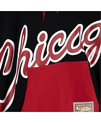Mitchell & Ness Men's Black Chicago Bulls Hardwood Classics Big Face 5.0 Pullover Hoodie