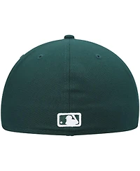 New Era Men's Green Texas Rangers White Logo 59FIFTY Fitted Hat