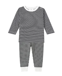 Malabar Baby Big Boys Organic Cotton 2PC Pajama Set, Greenwich (Black & White)