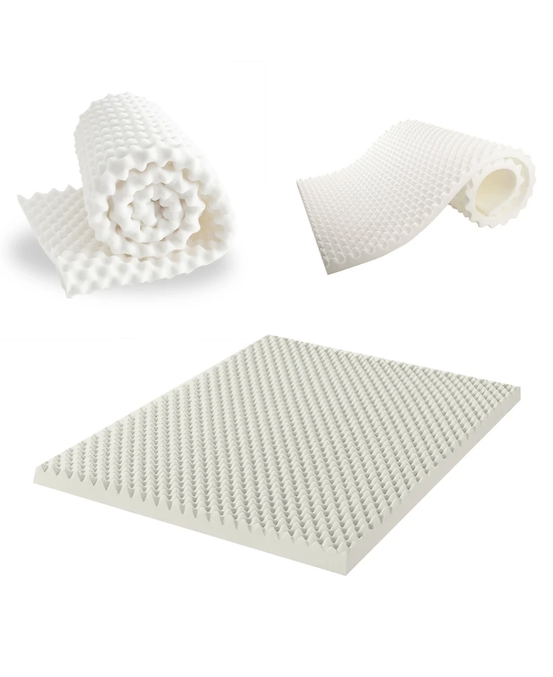 Payton 3" Convoluted High Density Foam Mattress Topper