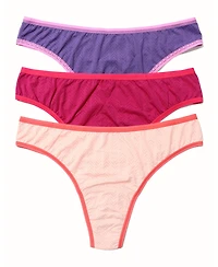 Hanky Panky Women's Move Calm Mid Rise Thong Pack