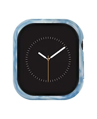 Anne Klein Women's Light Blue Marbleized Acetate Protective Band Case for Apple Watch 41mm