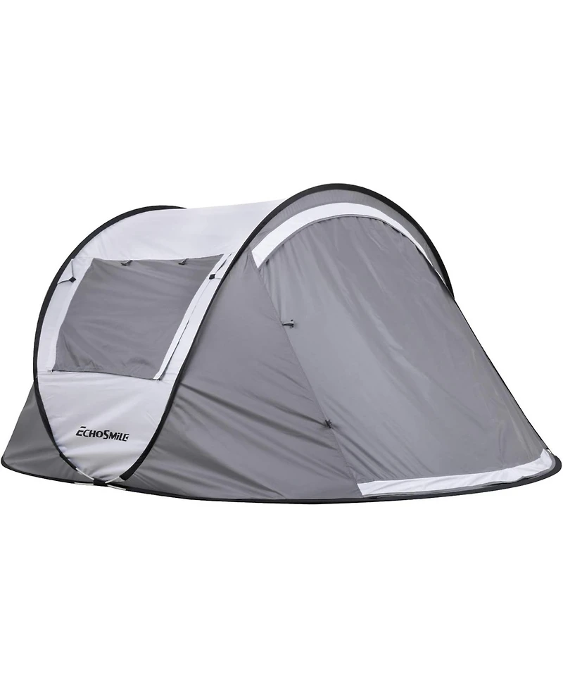 EchoSmile Camping Instant Tent, 2 Person Pop Up Water Resistant Dome Easy Setup for Hiking and Outdoor, Portable Tent with Carry B