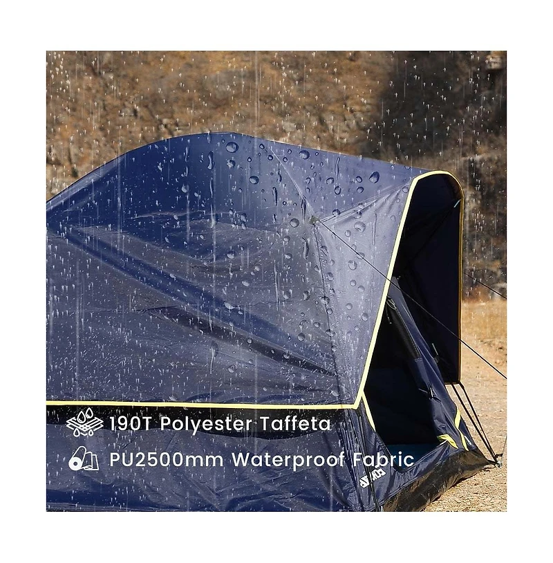 EchoSmile Camping Tent 2 Person, Waterproof Windproof Double Layer with Rainfly, Easy Setup for Backpacking, Hiking, Mountaineering, Outdoor