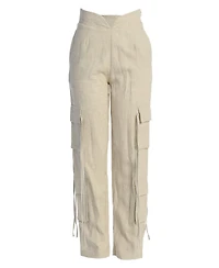 Jluxlabel Women's Better Half Linen Utility Pants