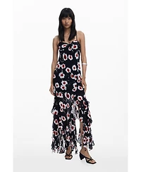 Desigual Women's Poppy ruffle midi dress