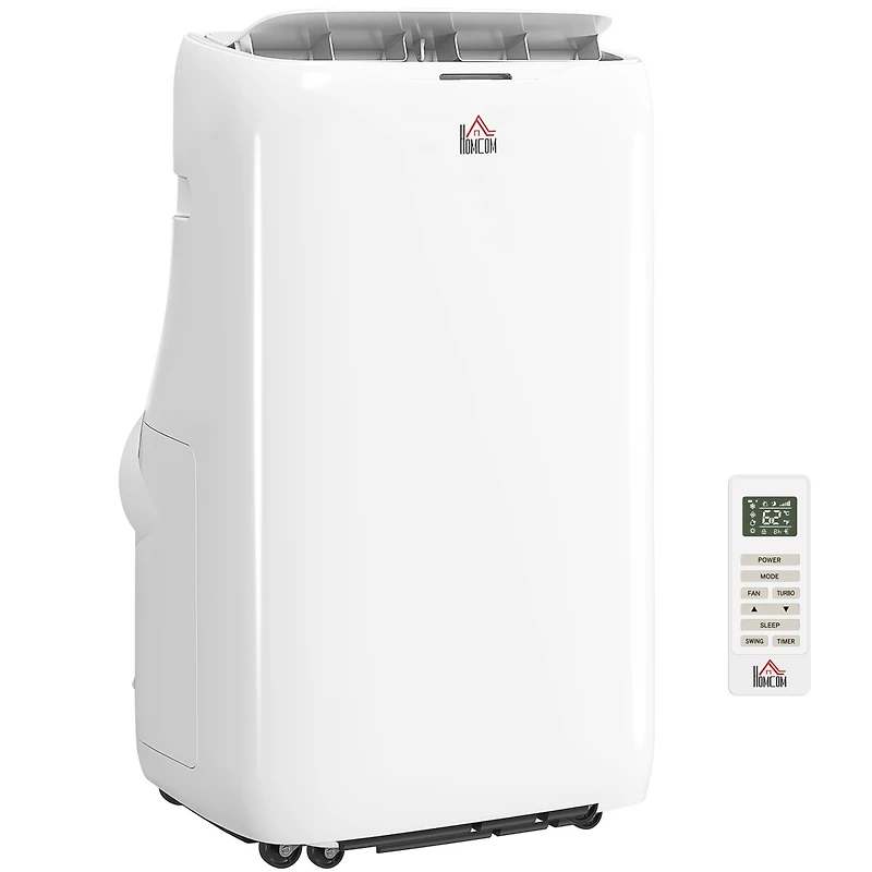 Homcom Inverter Portable Air Conditioner with Dual Hose, 14000 Btu Ac Unit