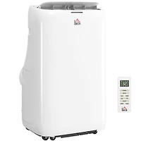 Homcom Inverter Portable Air Conditioner with Dual Hose, 14000 Btu Ac Unit