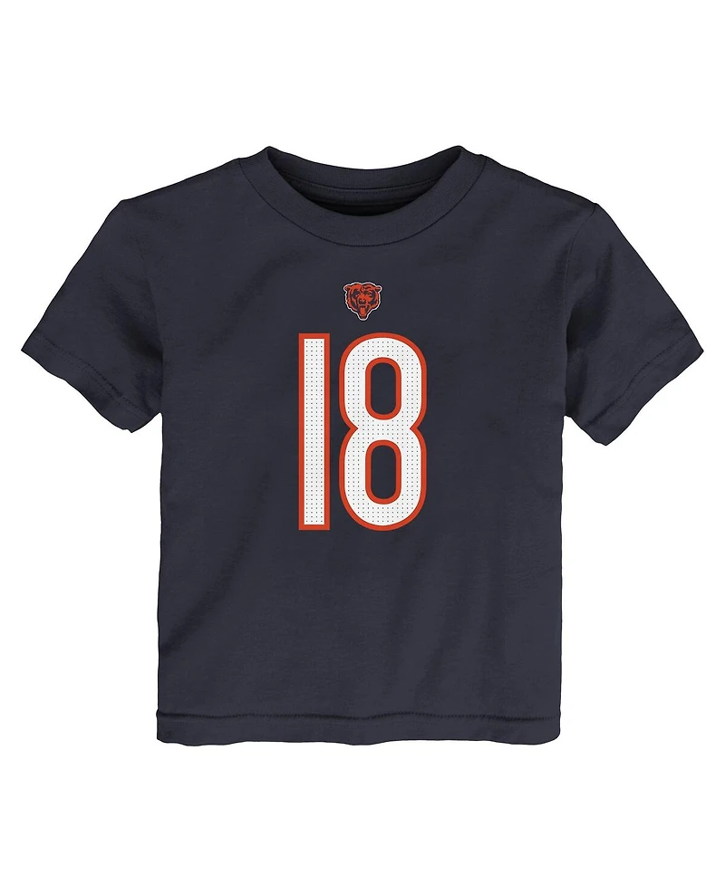 Nike Toddler Caleb Williams Navy Chicago Bears Player Name Number T-Shirt