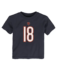 Nike Toddler Caleb Williams Navy Chicago Bears Player Name Number T-Shirt
