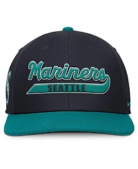 Nike Men's Navy/Aqua Seattle Mariners Pro Performance Snapback Hat