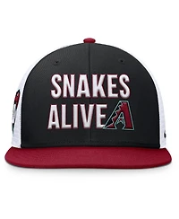 Nike Men's Black/Crimson Arizona Diamondbacks Pro Trucker Snapback Hat