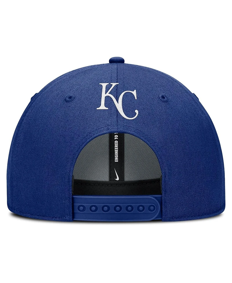 Nike Men's Royal Kansas City Royals Rise Gaberdine Adjustable Hat