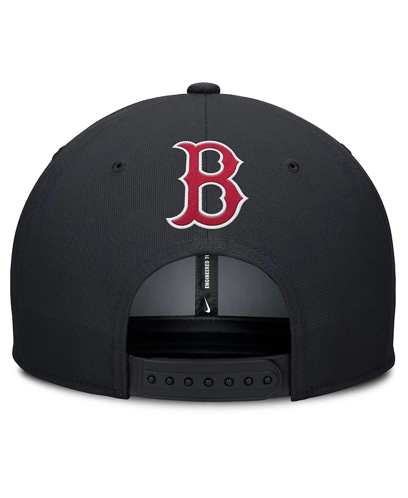Nike Men's Gray/Navy Boston Red Sox Pro Performance Snapback Hat
