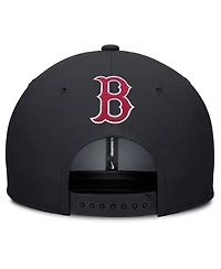 Nike Men's Gray/Navy Boston Red Sox Pro Performance Snapback Hat