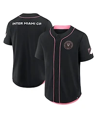 Fanatics Men's Black Inter Miami Cf Injury Time Baseball Jersey