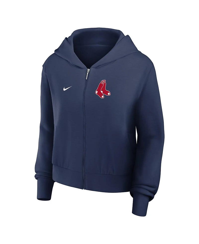 Nike Women's Navy Boston Red Sox Lightweight Full-Zip Hooded Jacket