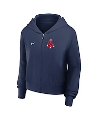 Nike Women's Navy Boston Red Sox Lightweight Full-Zip Hooded Jacket