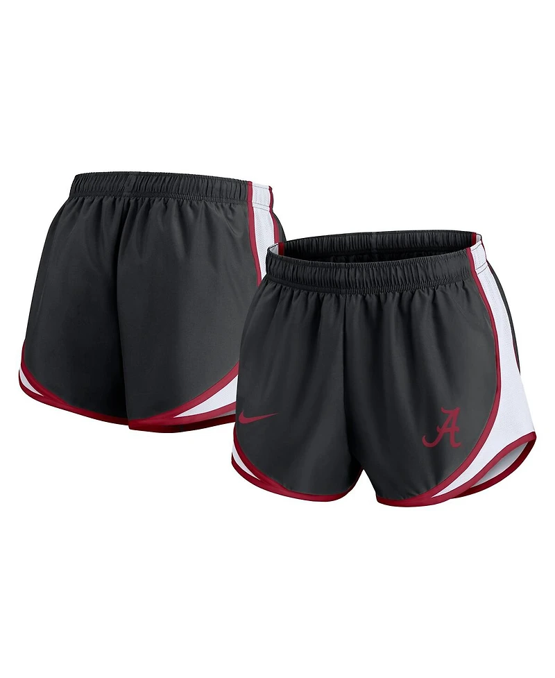 Nike Women's Black Alabama Crimson Tide Spring Break Tempo Performance Shorts