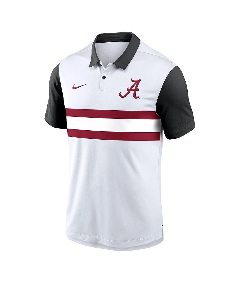Nike Men's White Alabama Crimson Tide Vapor Performance Polo Shirt