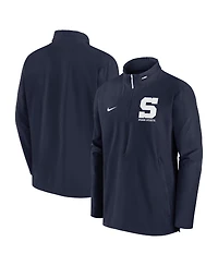 Nike Men's Navy Penn State Nittany Lions Sideline Coaches Quarter-Zip Jacket