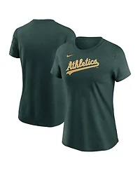 Nike Women's Green Athletics Fuse Wordmark T-Shirt
