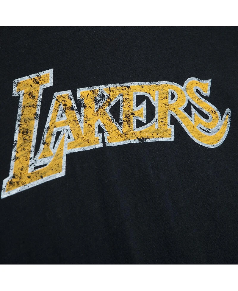 Mitchell & Ness Men's Black Los Angeles Lakers Legendary Slub T-Shirt