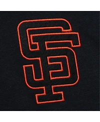 Mitchell & Ness Men's Black San Francisco Giants Cooperstown Collection Legendary Raglan Slub Henley 3/4-Sleeve T-Shirt