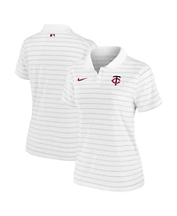 Nike Women's White Minnesota Twins Authentic Collection Victory Performance Polo Shirt